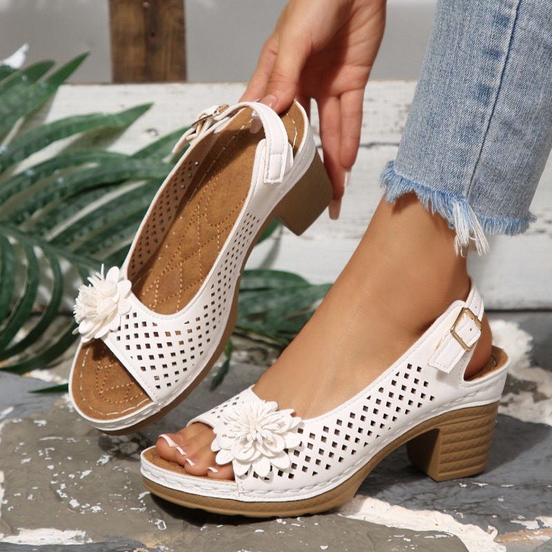 Ankle Strap Attachment - Sandali Donna con Tacco Grosso Estivi