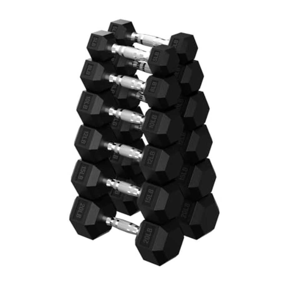 Hex Dumbbell Set - Set di manubri esagonali da 45-480
