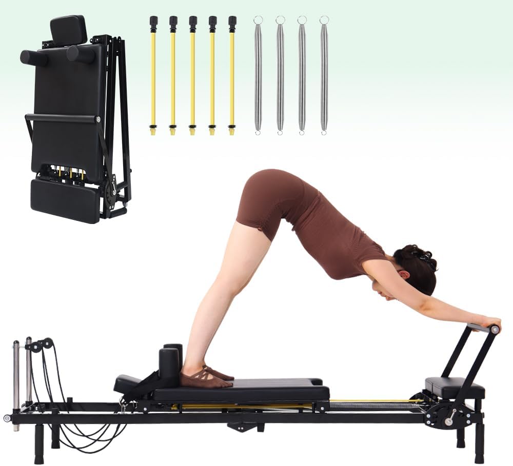 Home Gym Resistance - Macchina pieghevole per Pilates Reformer, resistenza