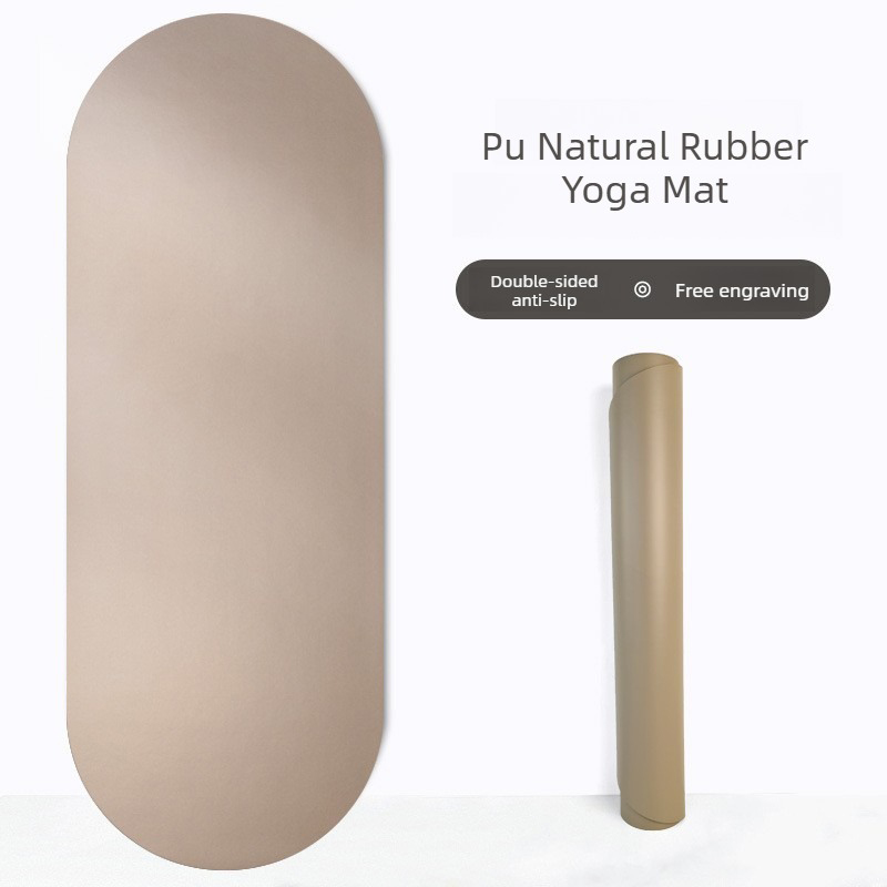 Home Gym Rubber Flooring - Tappetino Yoga Ovale in Gomma Naturale,