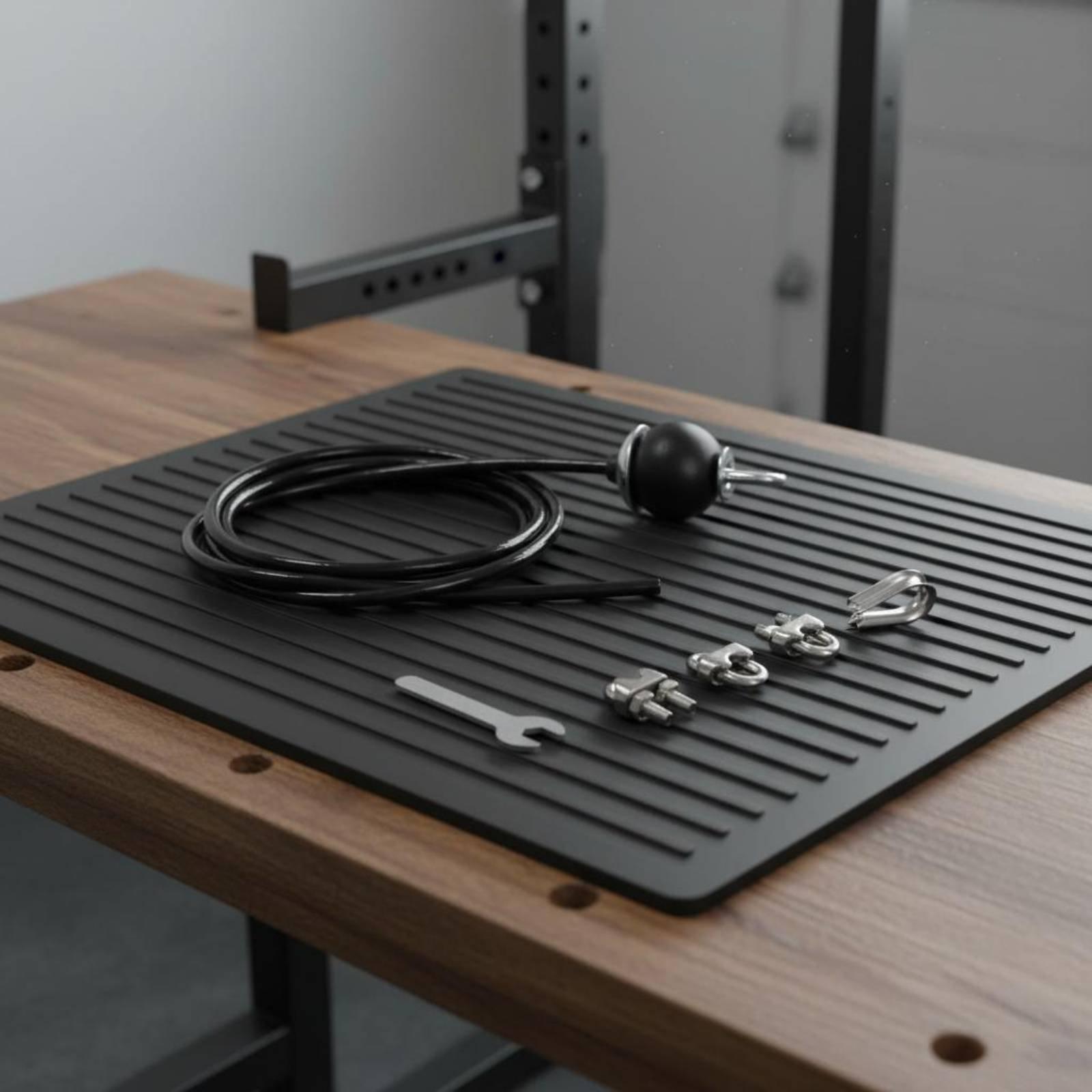 Home Gym Cable - Cavo in Acciaio Regolabile per Puleggia,