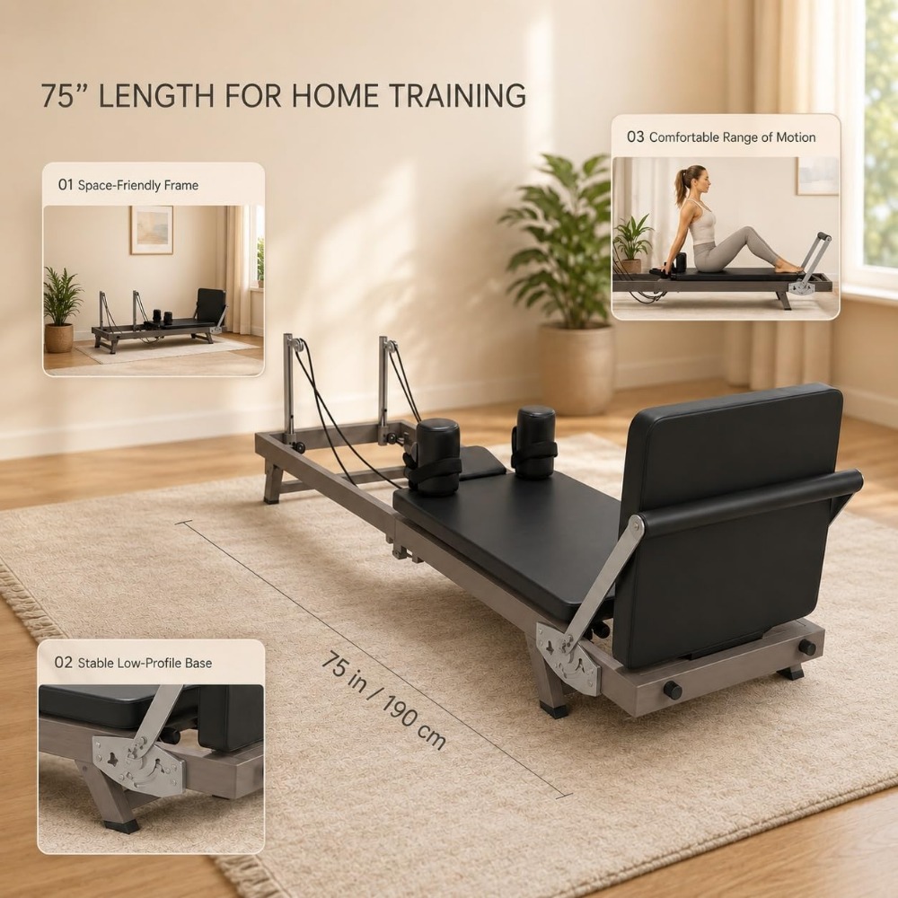 Reformer Pilates Pieghevole da - Home Gym Resistance recensione e prezzo