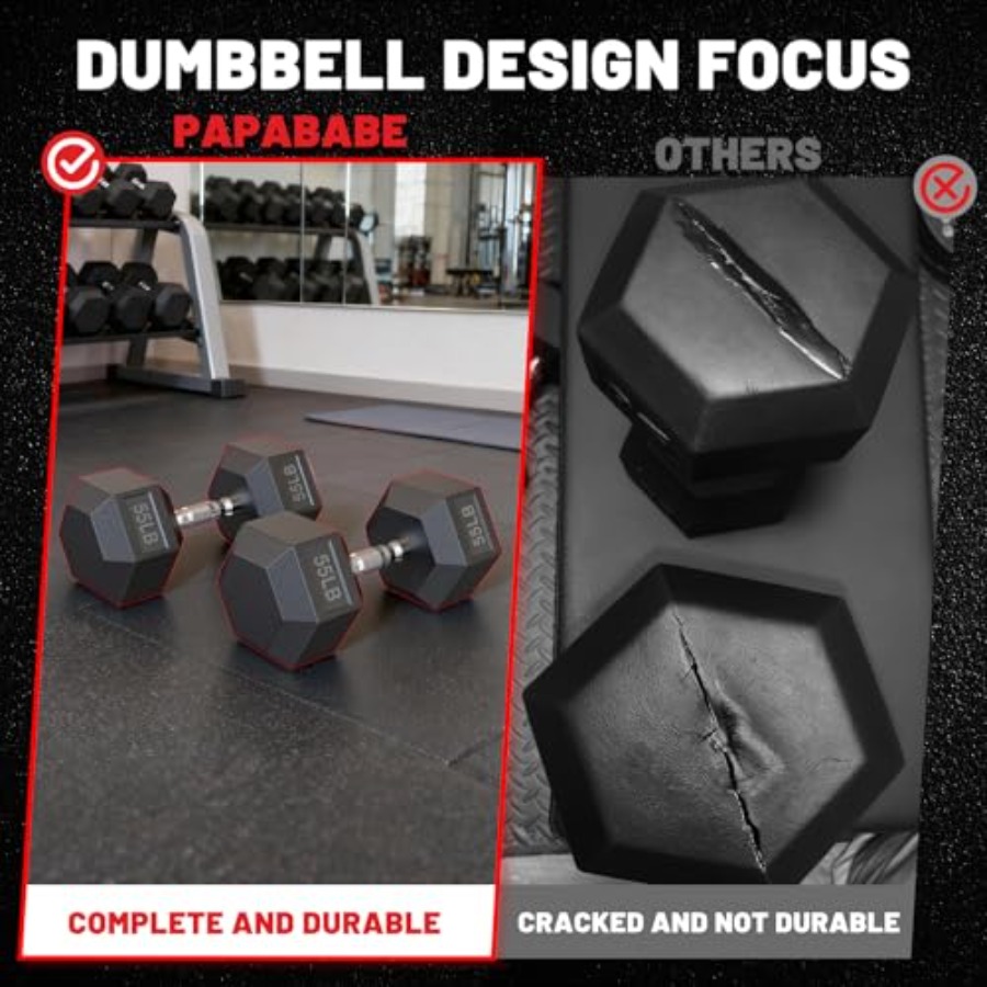 Set di manubri esagonali gomma - Hex Dumbbell Set recensione e prezzo