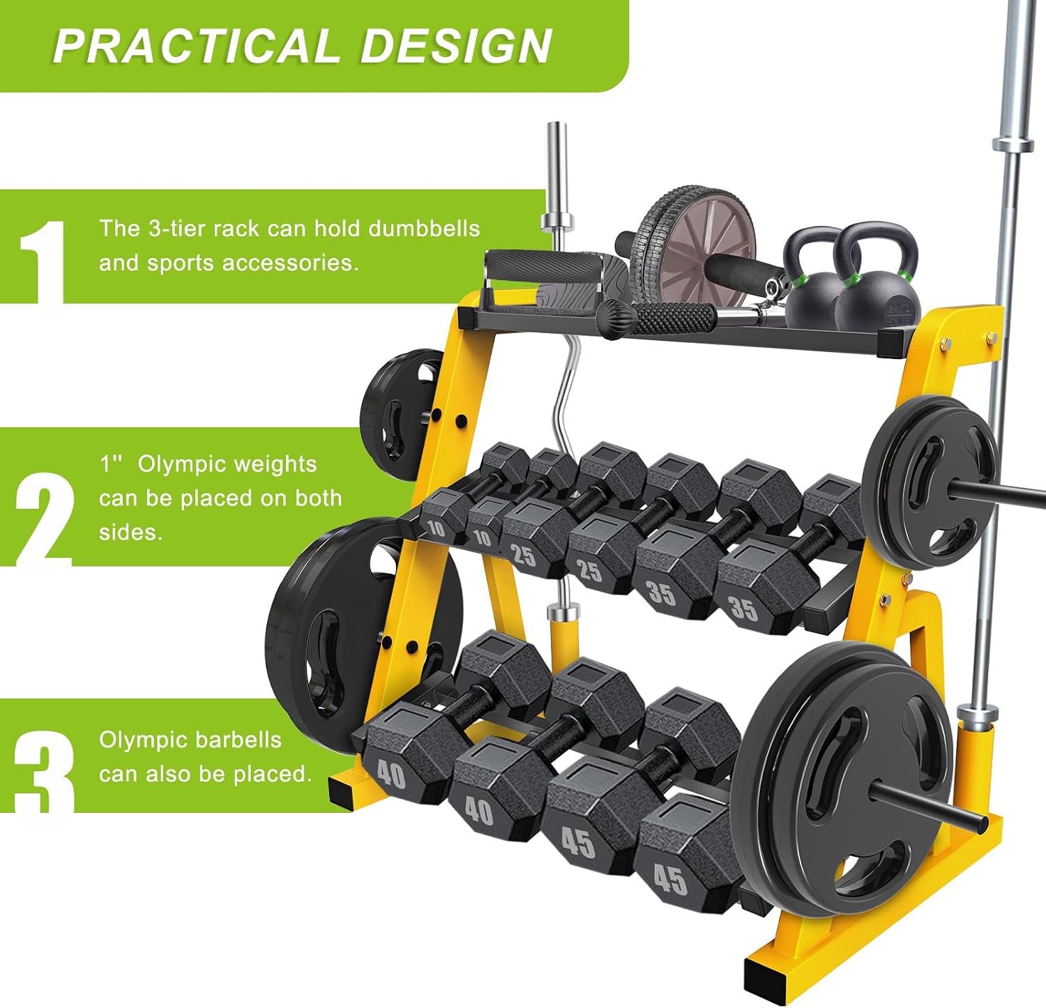 Supporto per manubri a tre liv - Home Gym Unit recensione e prezzo