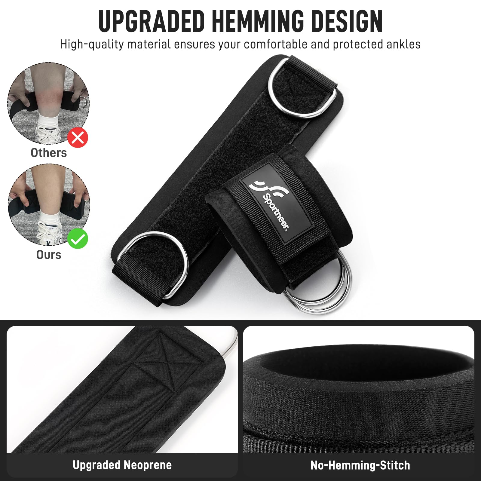 Sportneer Cinturini alla cavig - Home Gym Cable recensione e prezzo