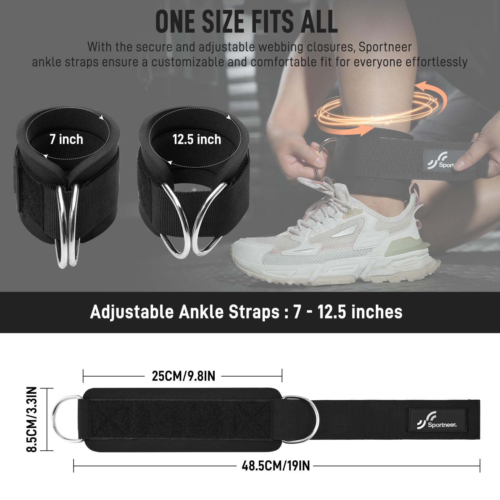 Sportneer Cinturini alla cavig - Home Gym Cable recensione e prezzo