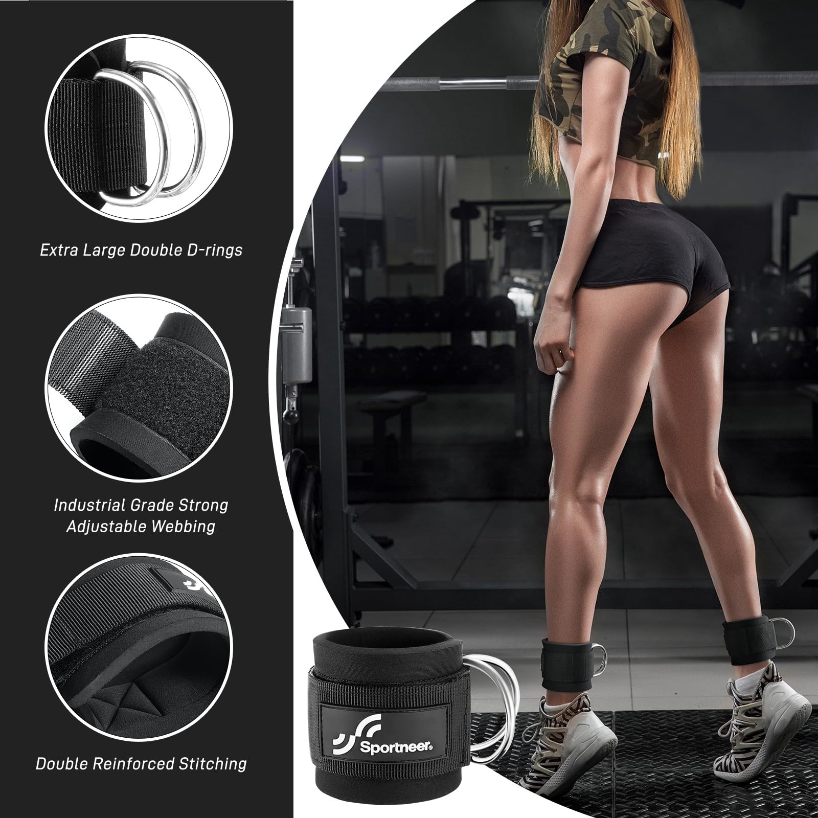 Sportneer Cinturini alla cavig - Home Gym Cable recensione e prezzo