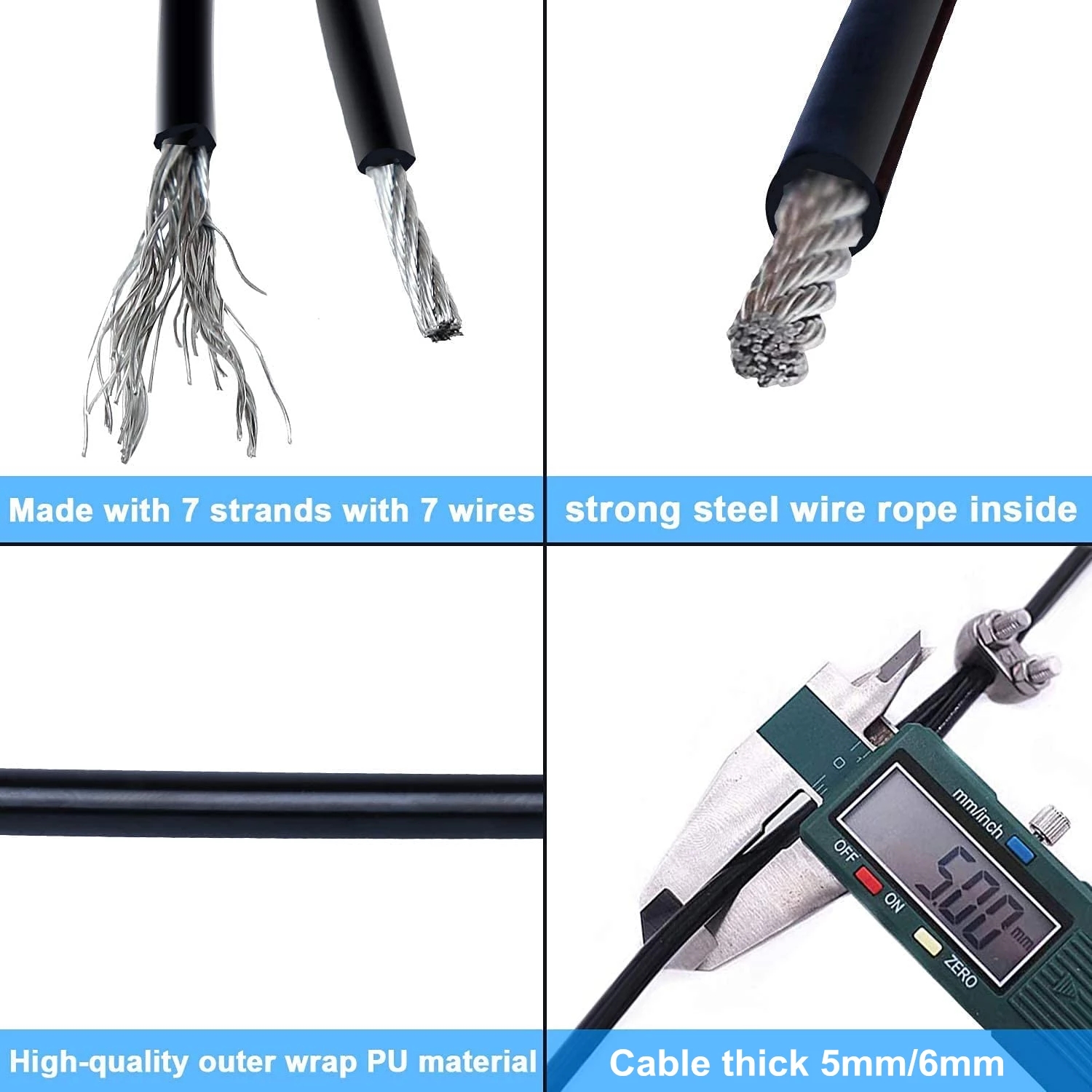 100 metri 4/5/6mm di spessore  - Home Gym Cable recensione e prezzo